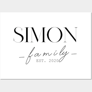 Simon Family EST. 2020, Surname, Simon Posters and Art